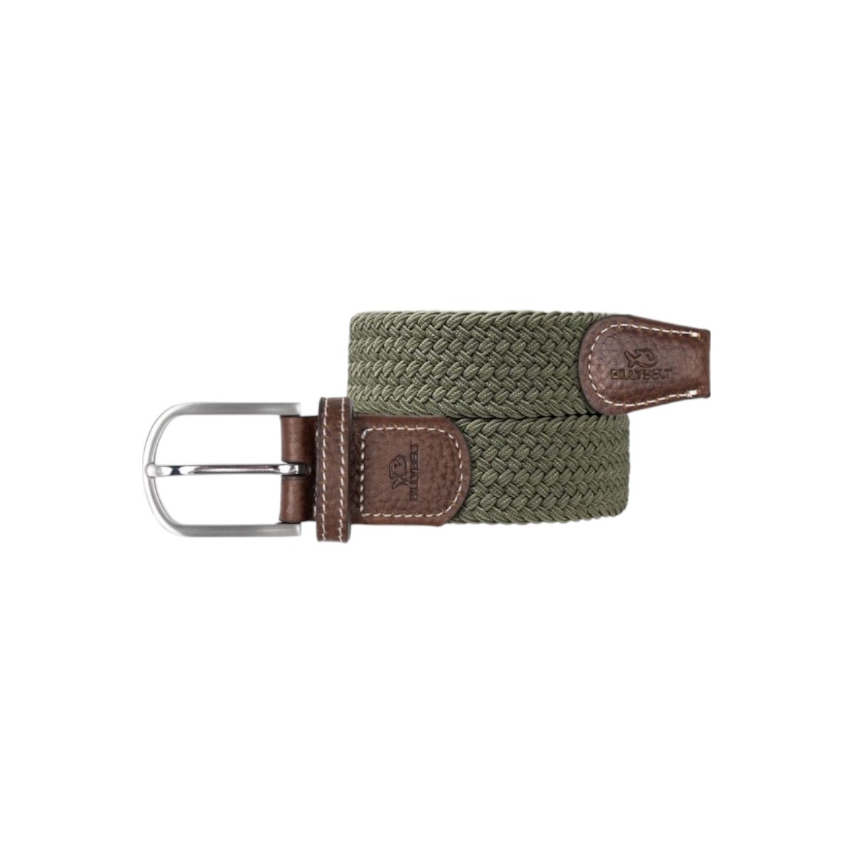 BillyBelt - Ceinture élastique tressée vert armée