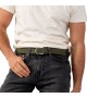 BillyBelt - Ceinture élastique tressée vert armée