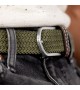 BillyBelt - Ceinture élastique tressée vert armée