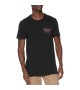 Deus Ex Machina - T-Shirt noir imprimé rose