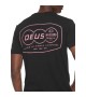 Deus Ex Machina - T-Shirt noir imprimé rose