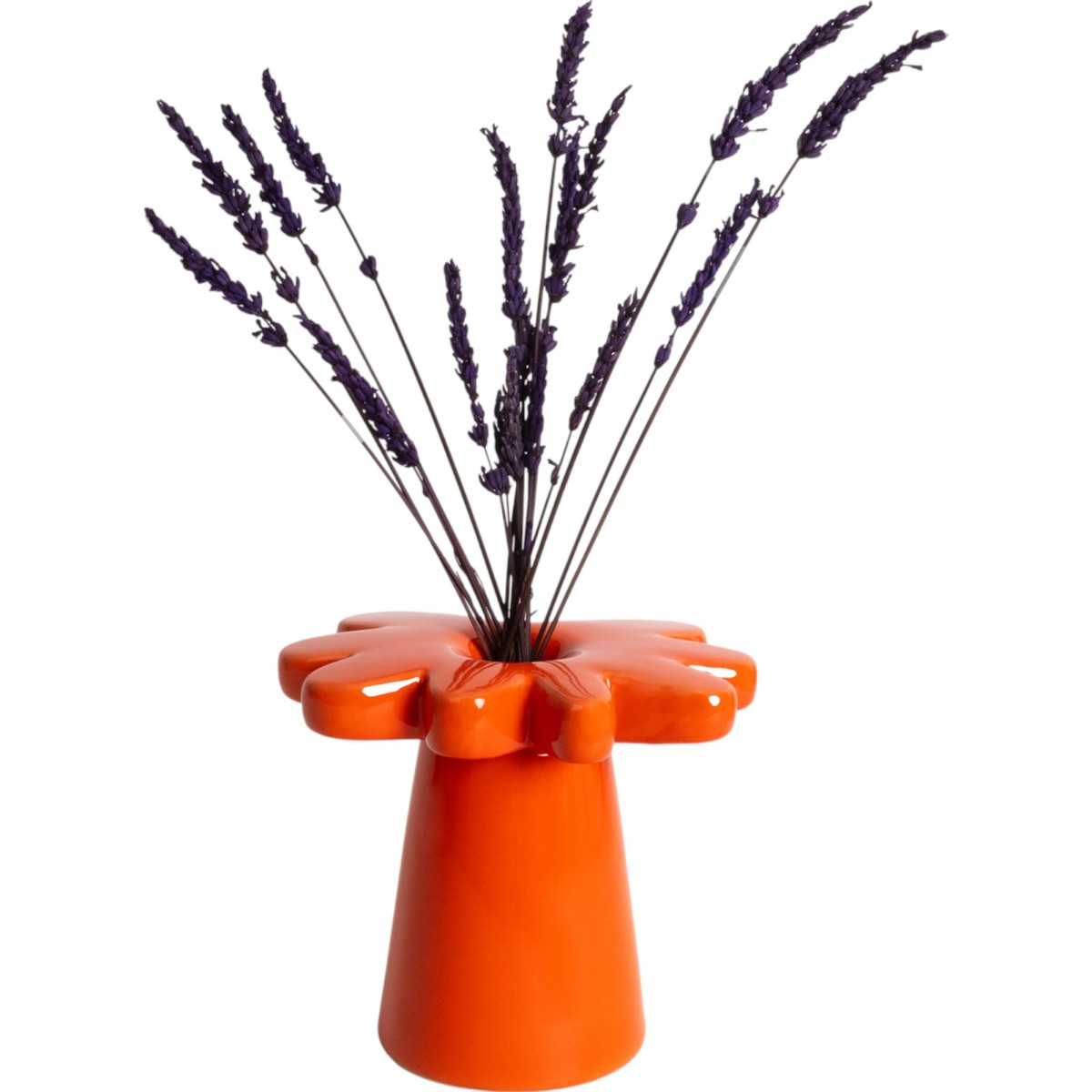 Helio Ferretti - Vase fleur rouge