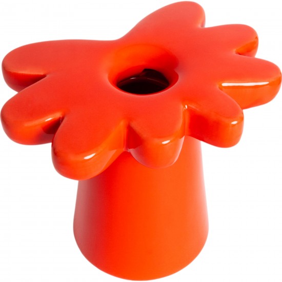 Helio Ferretti - Vase fleur rouge