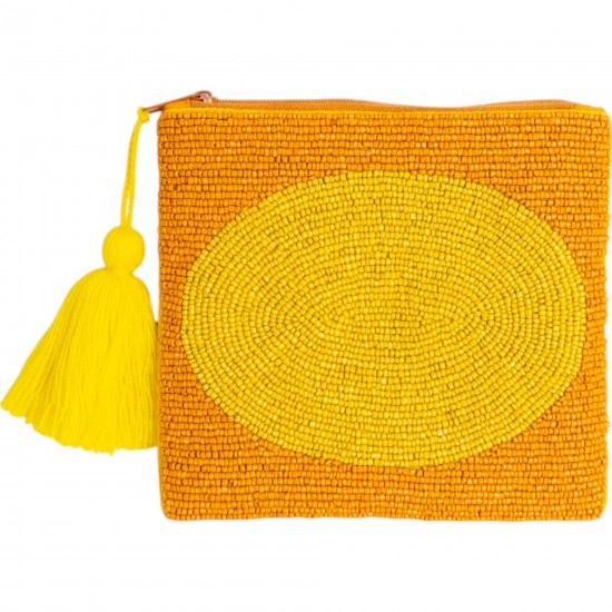 Helio Ferretti - Pochette perles fleur
