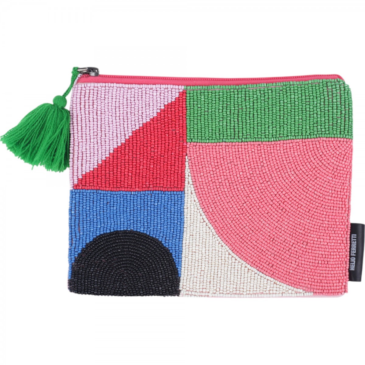 Helio Ferretti - Petite pochette perles coeurs