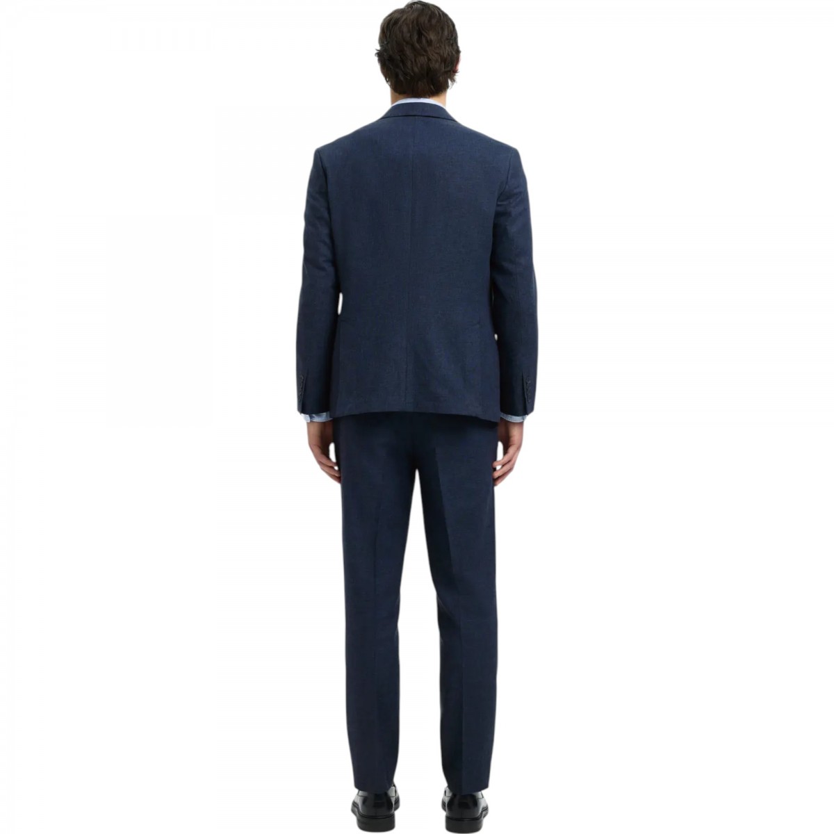 Selected - Blazer bleu marine en lin homme