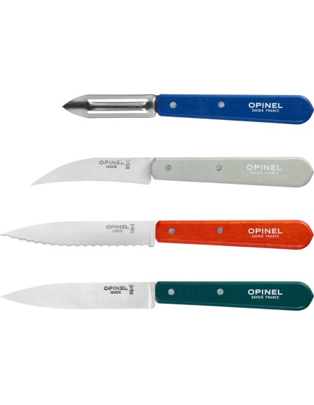 Opinel - Coffret de 3 couteaux + 1 éplucheur