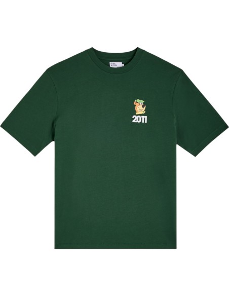 Please No Stress - T-Shirt vert imprimé