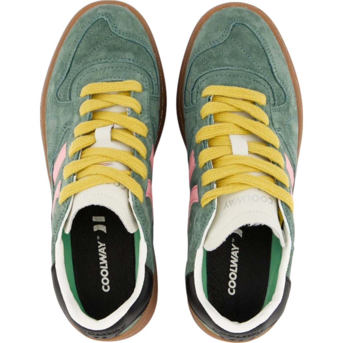 Chaussures Coolway GOAL en daim vert