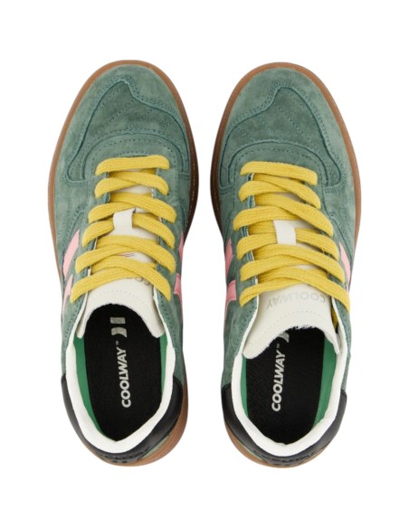 Chaussures Coolway GOAL en daim vert