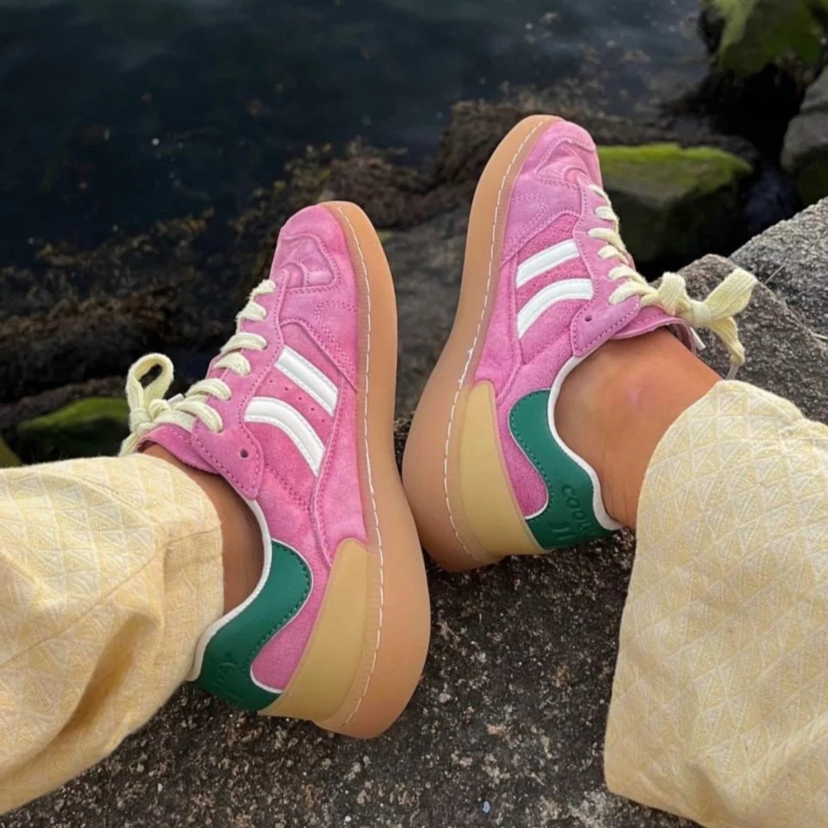 Chaussures Coolway GOAL en daim rose