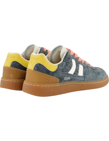 Chaussures Coolway GOAL en daim bleu gris femme