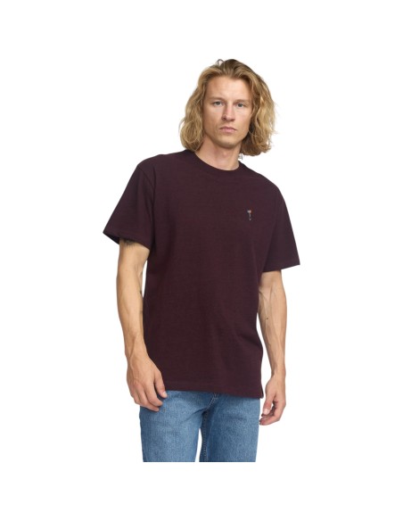 Révolution - T-Shirt bordeaux avec broderie