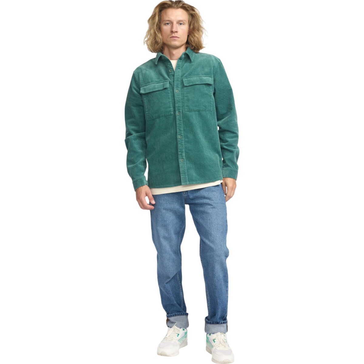 Révolution - Veste velours vert