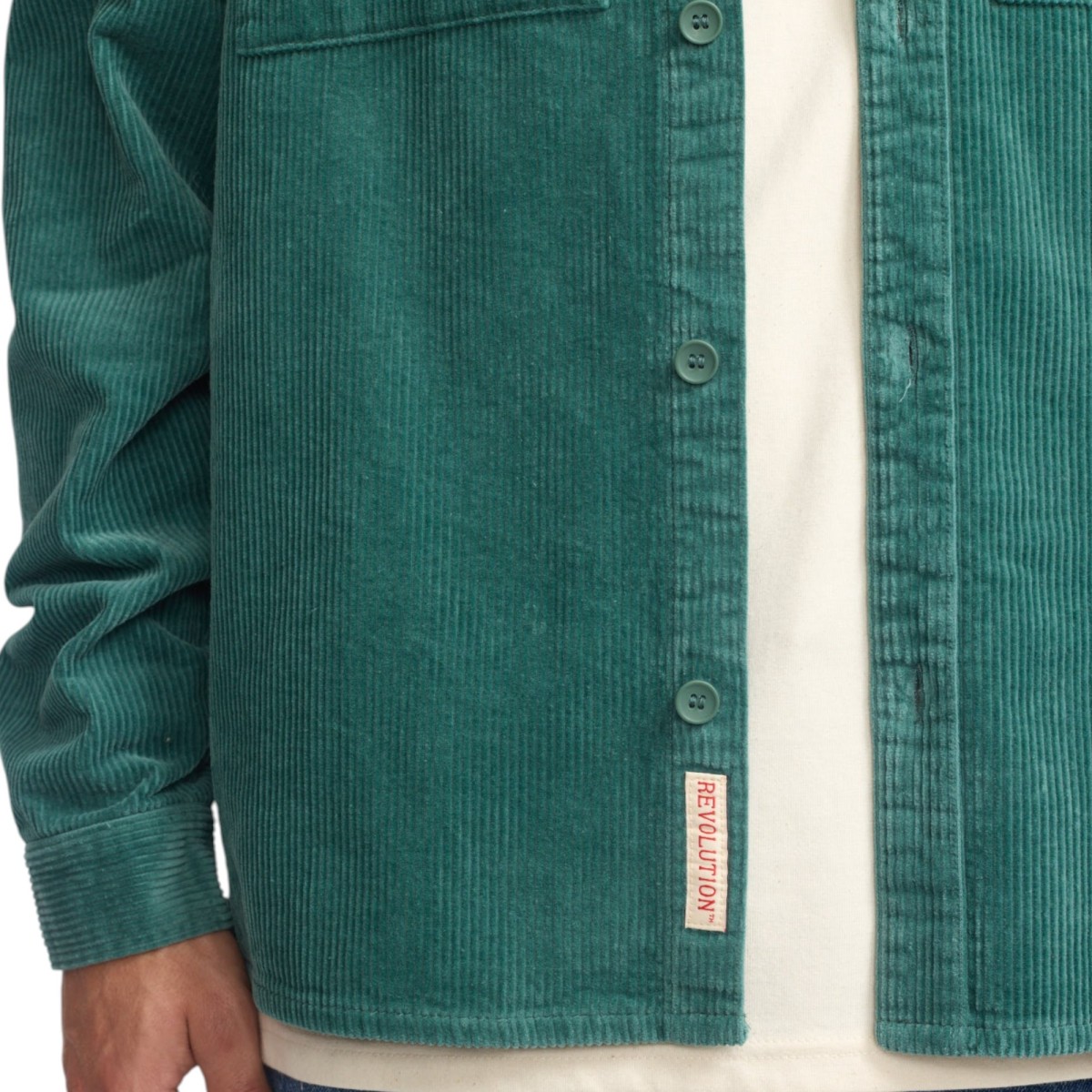 Révolution - Veste velours vert