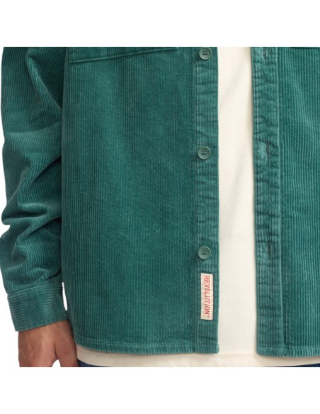 Révolution - Veste velours vert