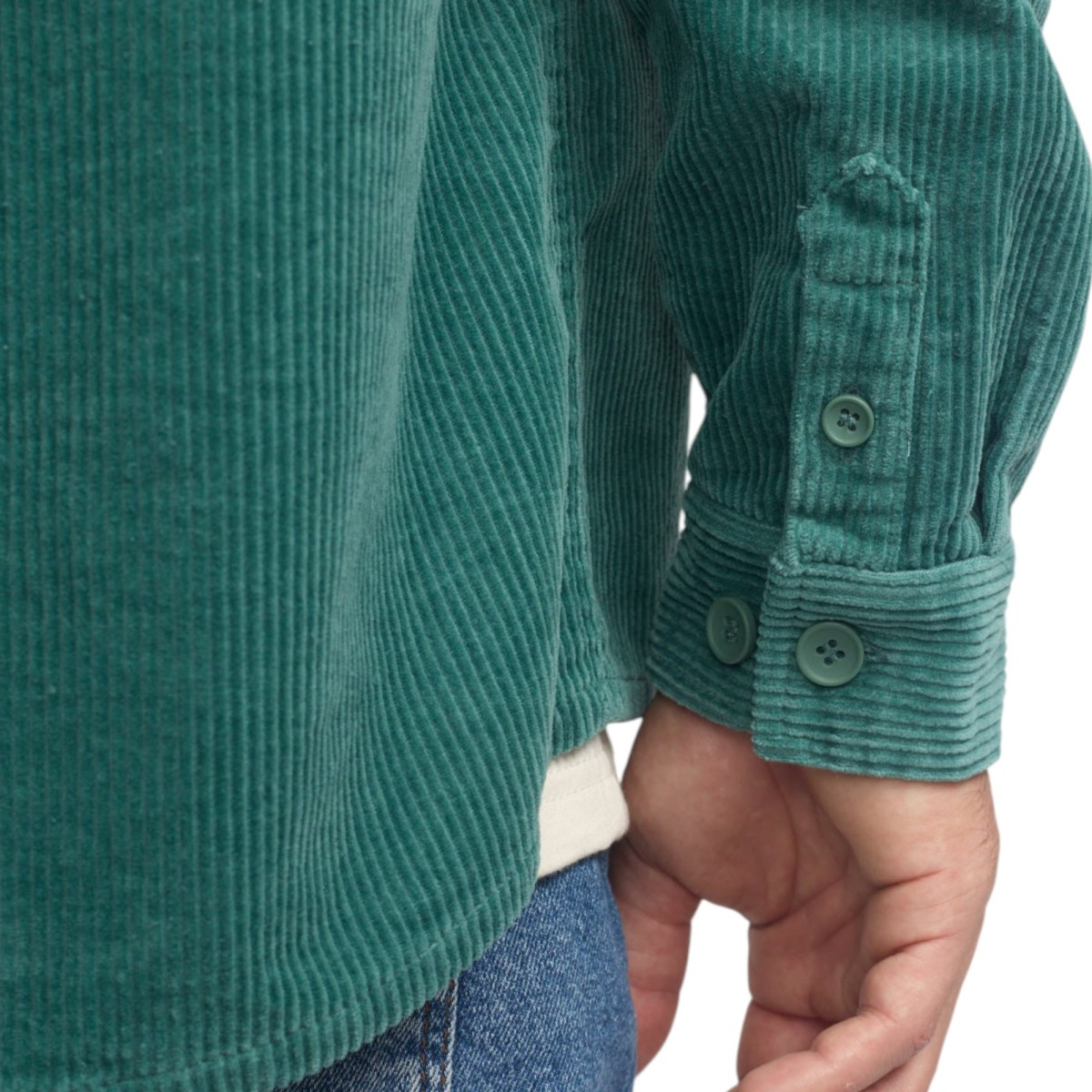 Révolution - Veste velours vert