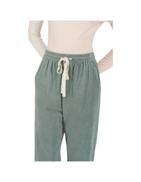 Grace et Mila | Pantalon en velours vert eau pastel