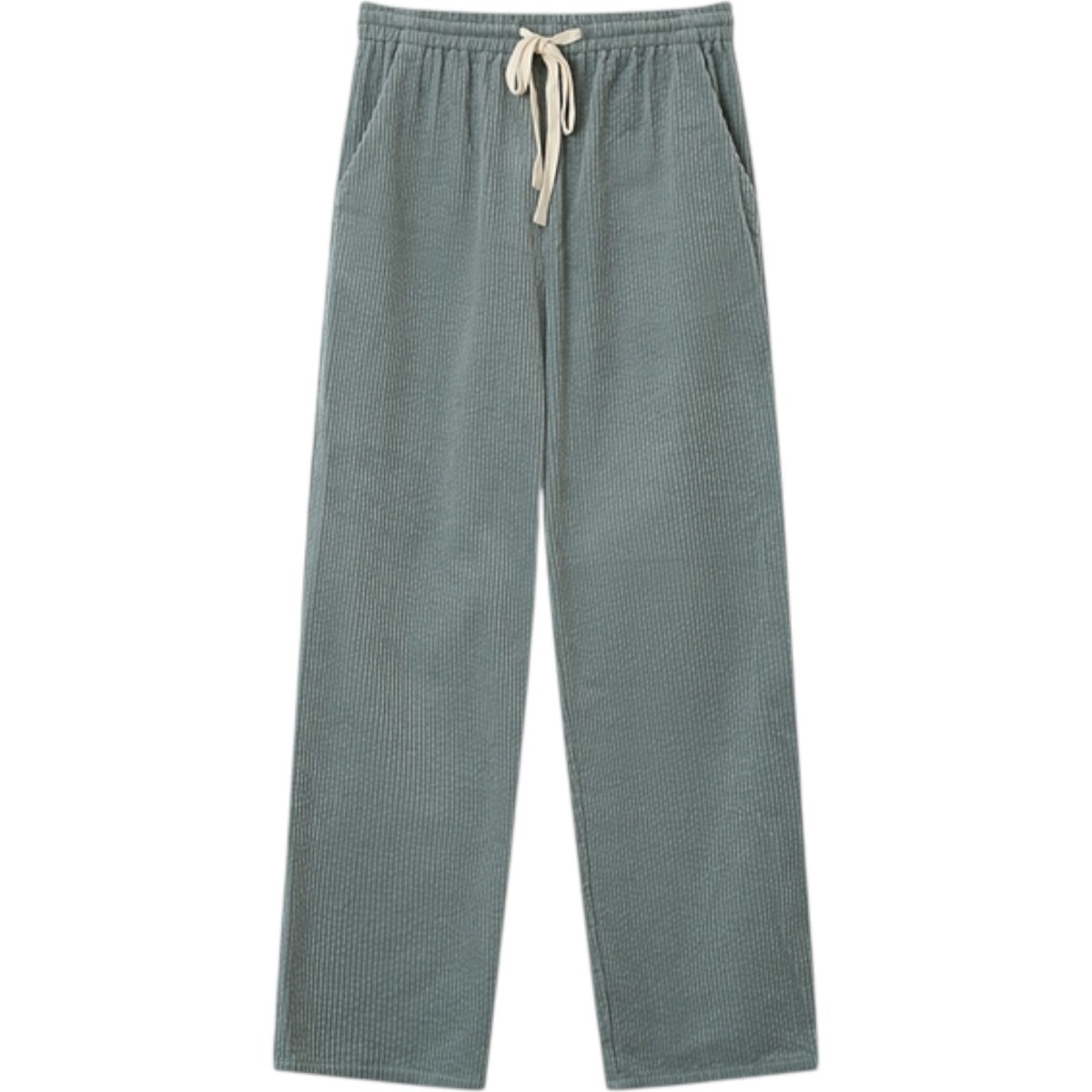 Grace et Mila | Pantalon en velours vert eau pastel