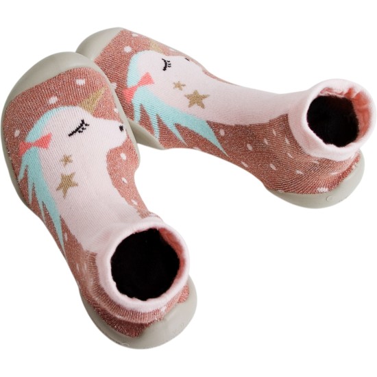 Le Collégien | Chaussons chaussettes Licorne 2
