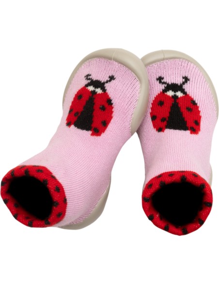 Le Collégien | Chaussons chaussettes coccinelle