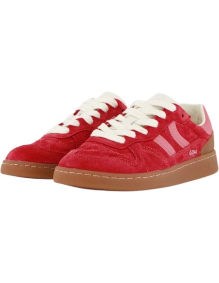 Chaussures Coolway GOAL en daim rouge