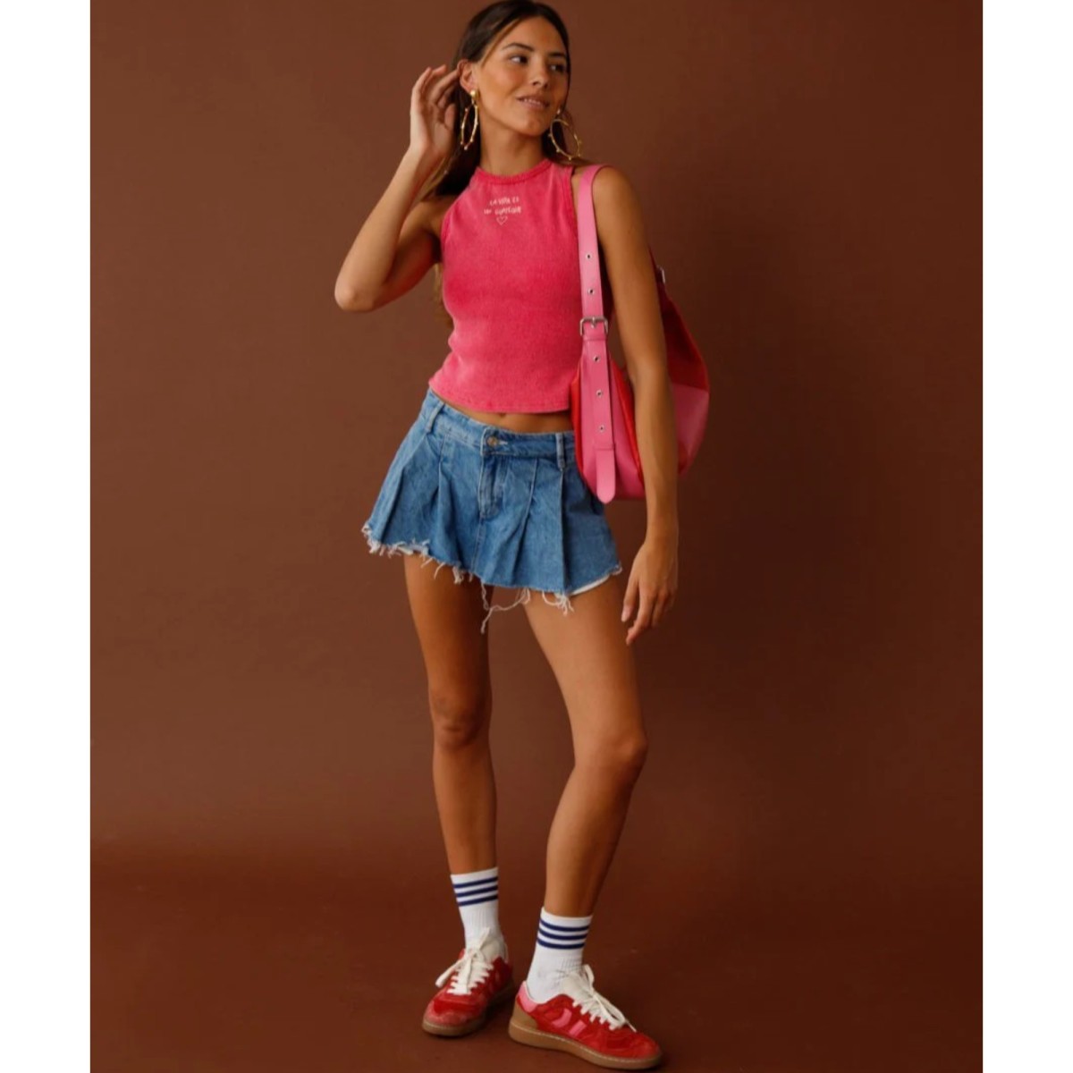 Chaussures Coolway GOAL en daim rouge