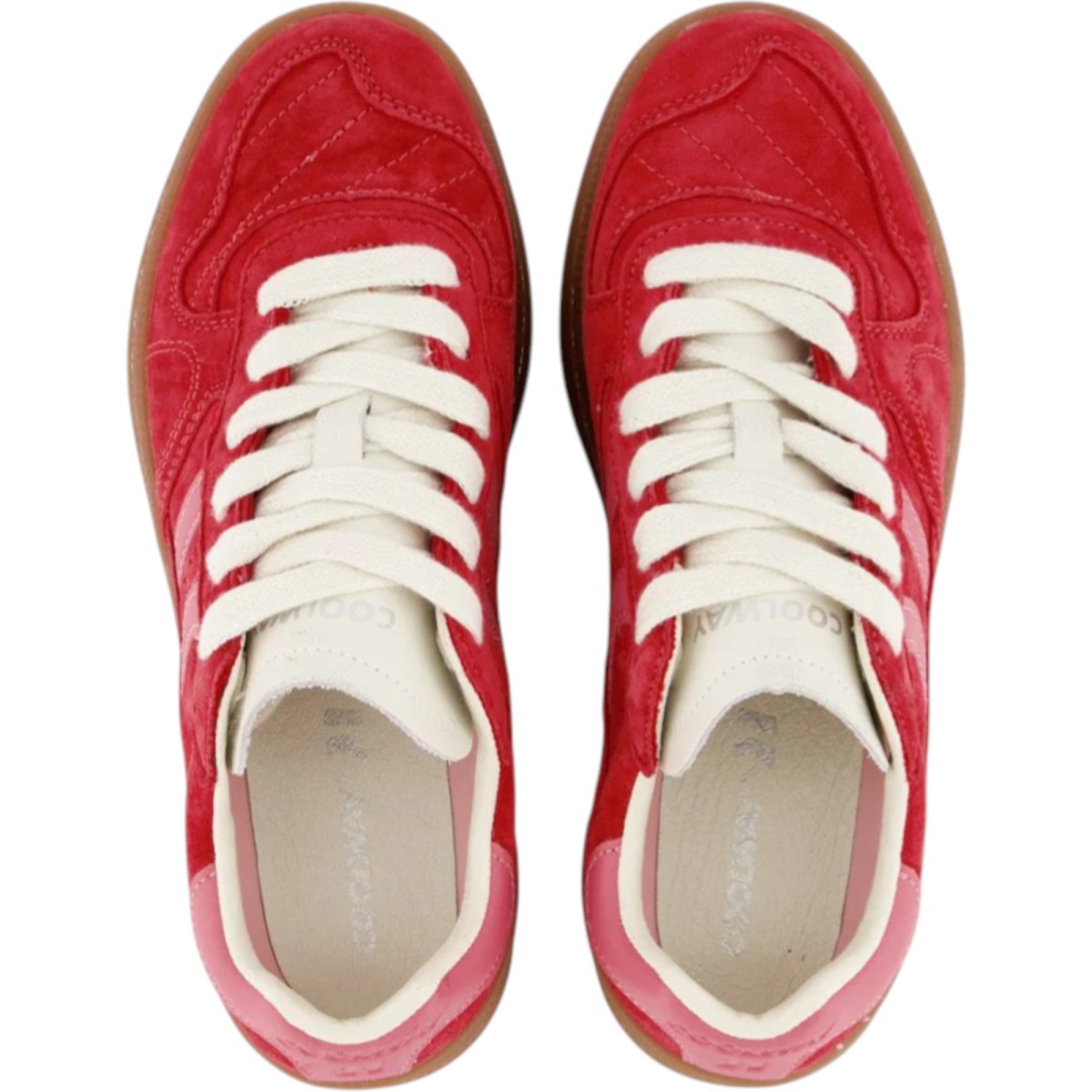 Chaussures Coolway GOAL en daim rouge