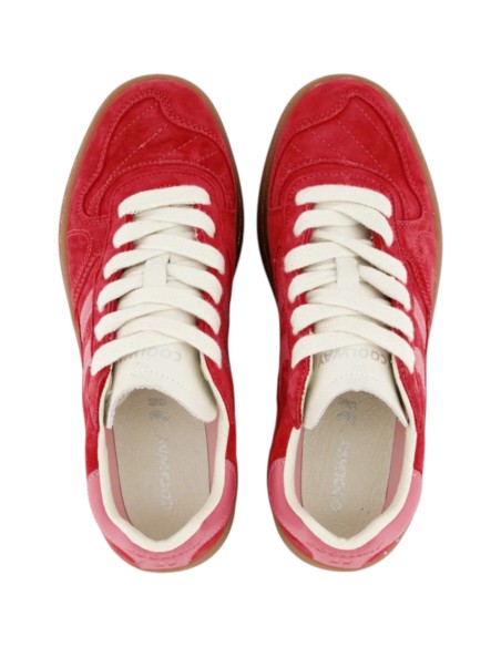 Chaussures Coolway GOAL en daim rouge