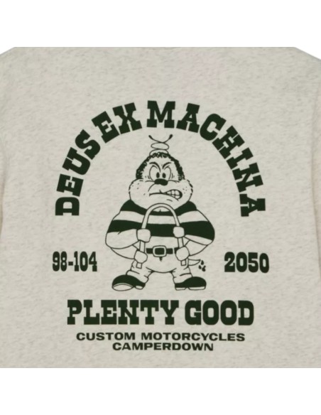 Deus Ex Machina - Sweat gris chiné imprimé