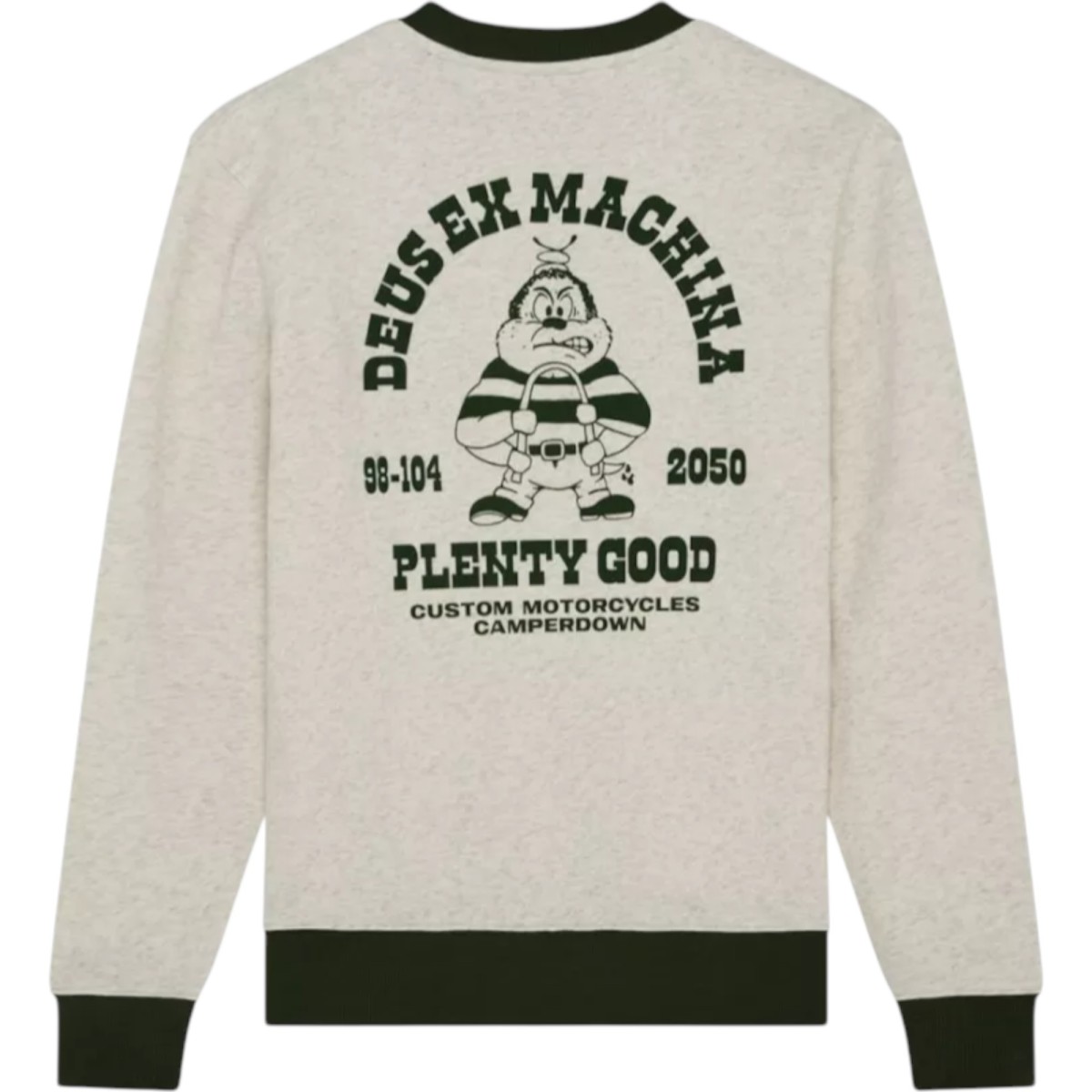 Deus Ex Machina - Sweat gris chiné imprimé