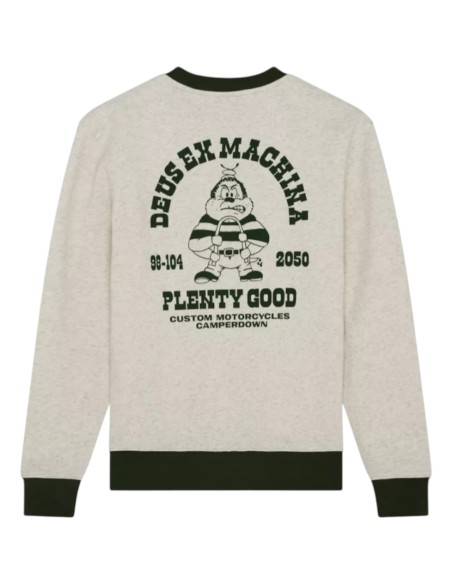 Deus Ex Machina - Sweat gris chiné imprimé