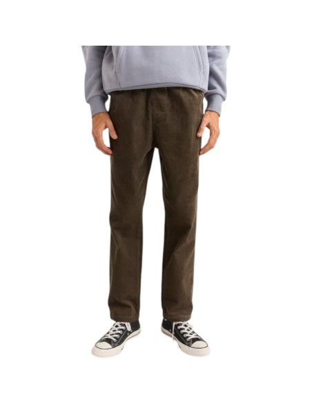 Rhythm - Pantalon velours marron homme