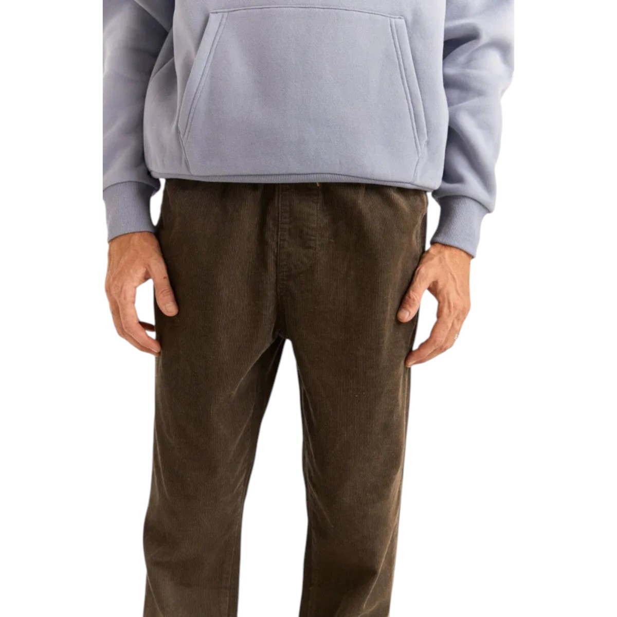 Rhythm - Pantalon velours marron homme