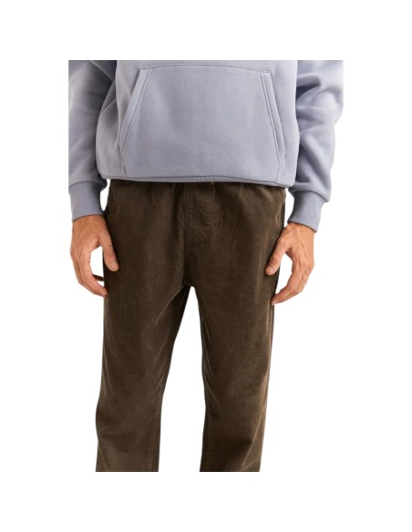Rhythm - Pantalon velours marron homme