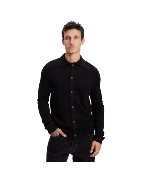 Rhythm - Chemise mohair noir homme