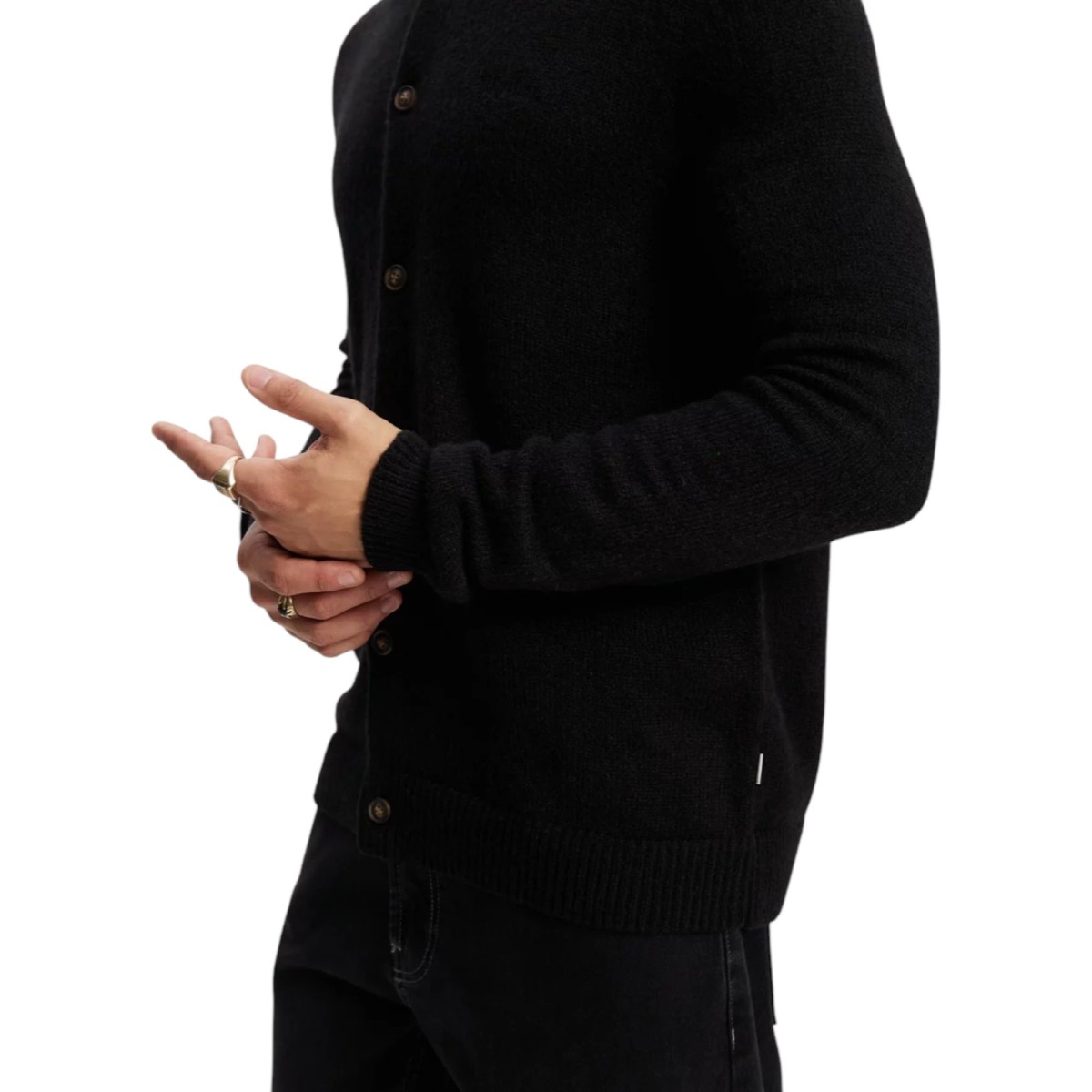 Rhythm - Chemise mohair noir homme
