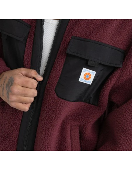Rhythm - Polaire bordeaux pour homme