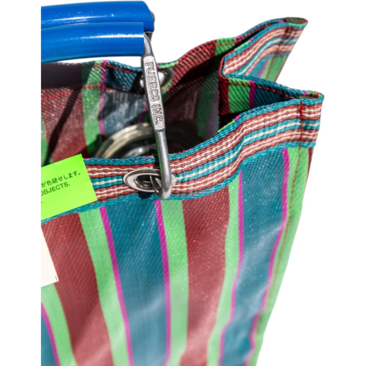 Puebco - Sac à rayures en plastique recyclé