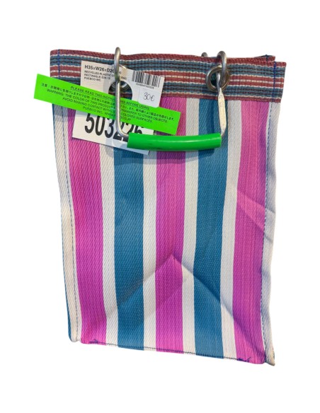 Puebco - Petit sac à rayures en plastique recyclé
