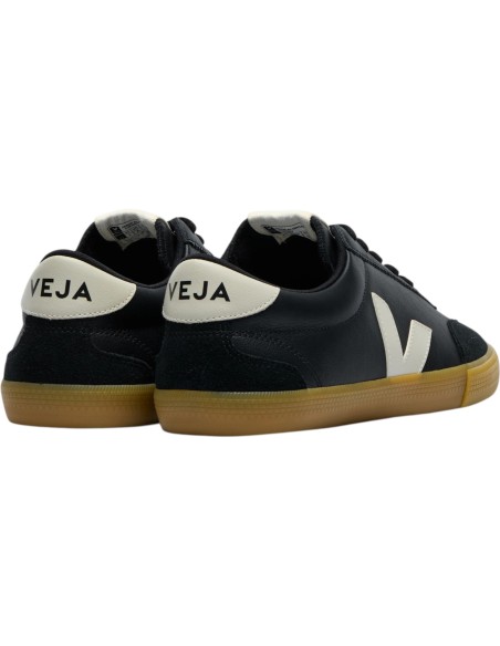 Veja - Sneaker Volley Leather noir