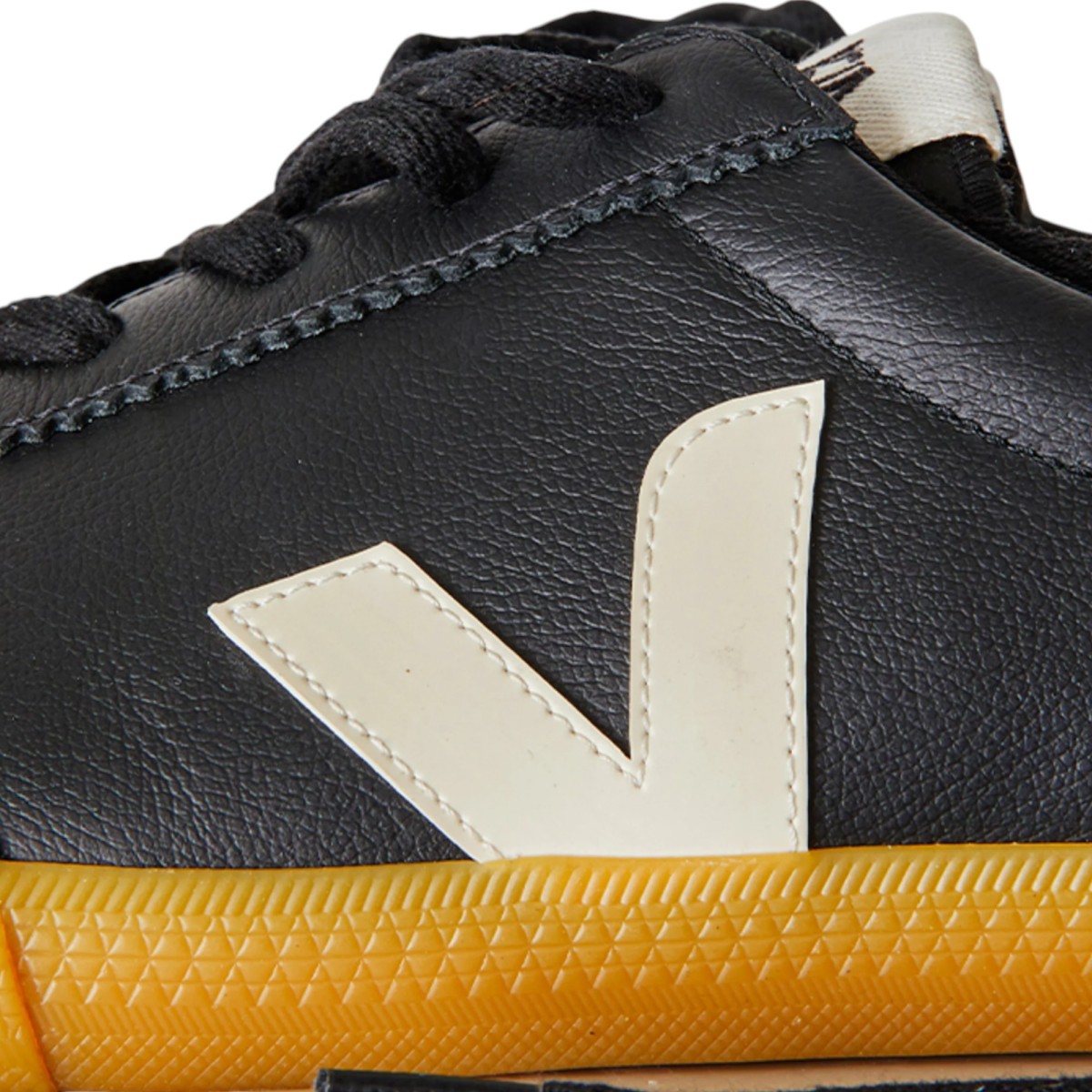 Veja - Sneaker Volley Leather noir