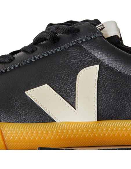 Veja - Sneaker Volley Leather noir