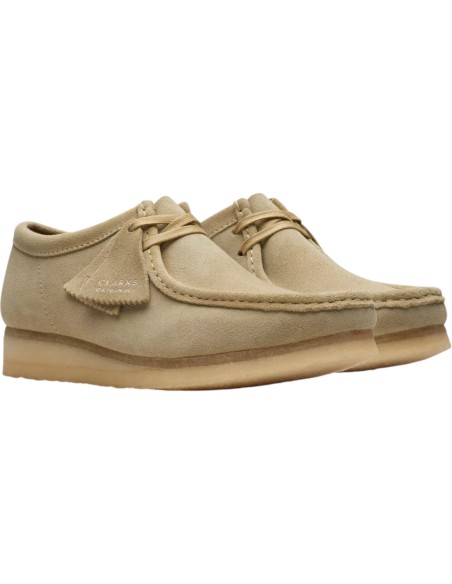 Clarks - Wallabee beige pour homme