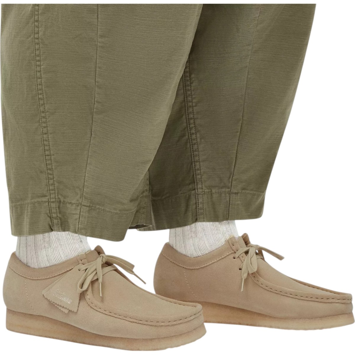 Clarks - Wallabee beige pour homme