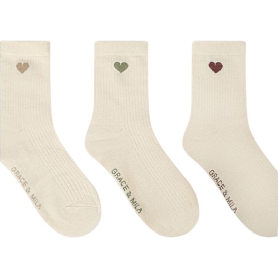 Grace et Mila | Pack de 3 chaussettes