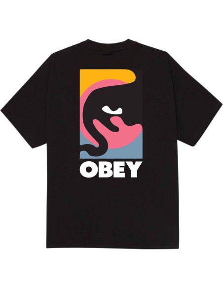 OBEY - T-shirt noir avec impression