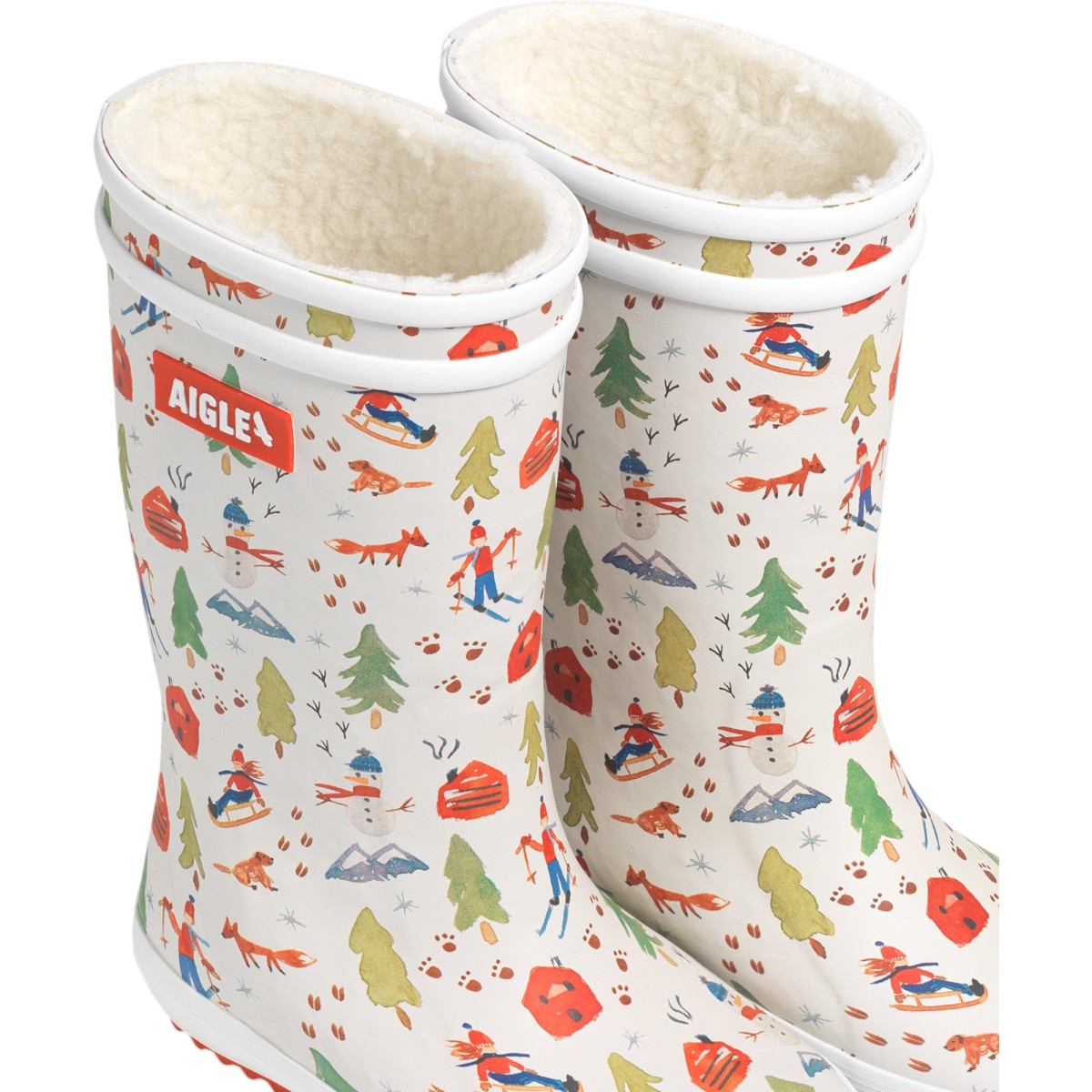 Aigle - Bottes pour enfant fourrée à motif