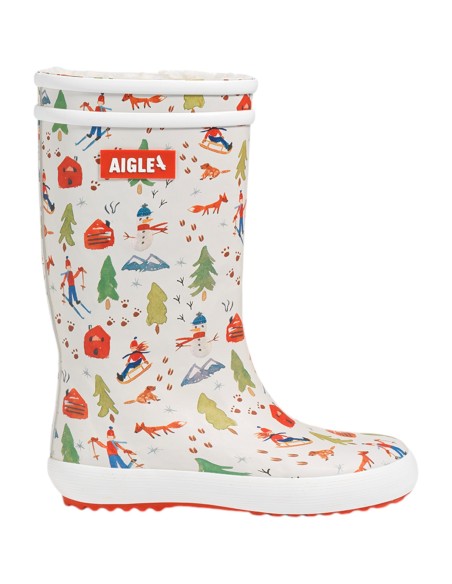 Aigle - Bottes pour enfant fourrée à motif