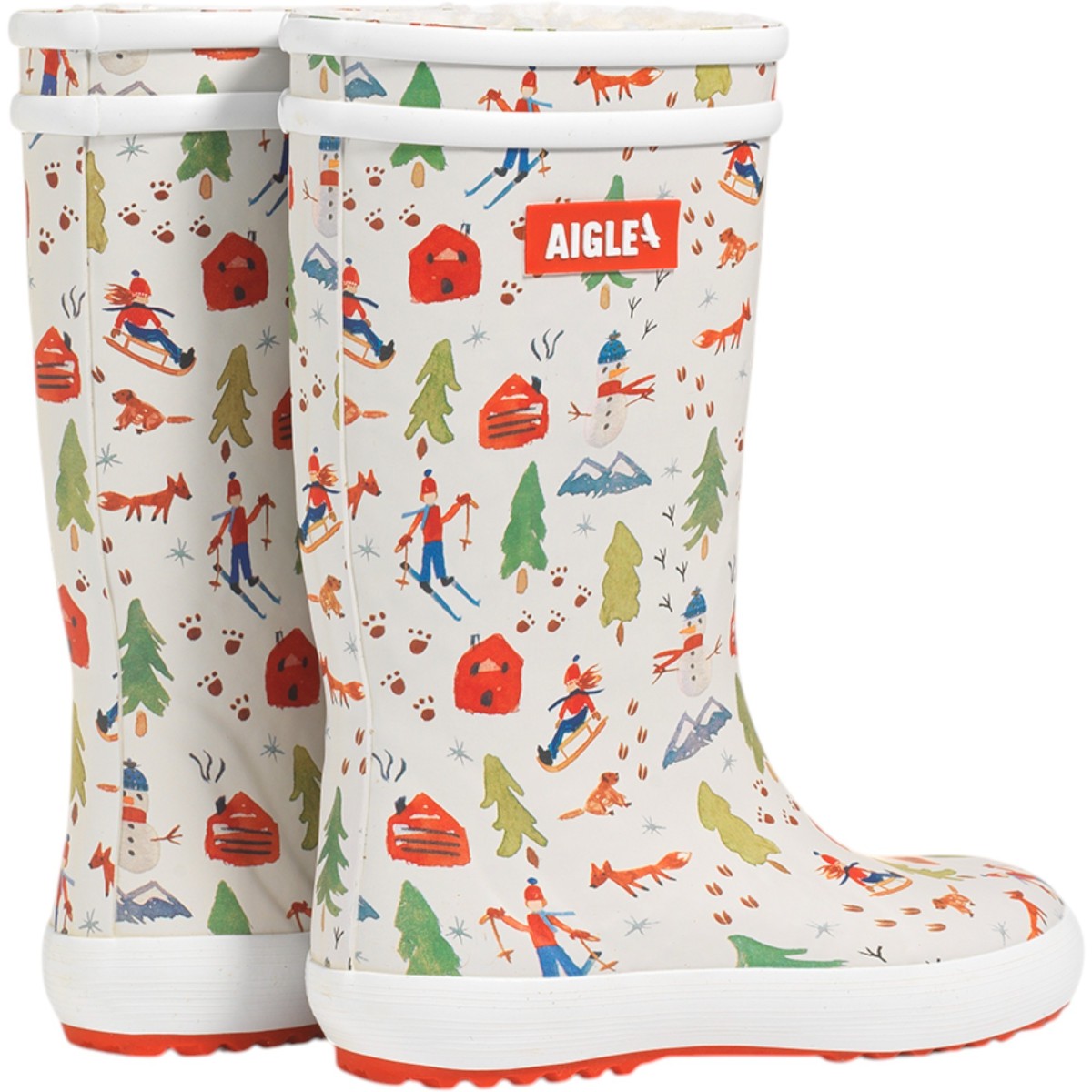 Aigle - Bottes pour enfant fourrée à motif